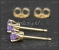 Preview: Ohrstecker 585 Gold Amethyst flieder 4,5,6,7mm